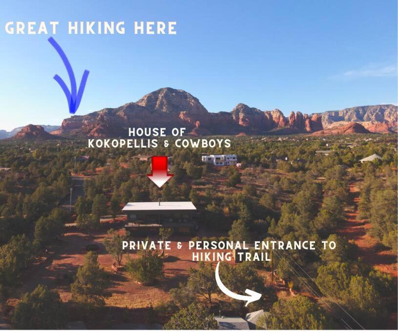 Close To Fresh Creek! Sleeps 12 ~ Amazing Views W/Serene Open Space ~ Hot Tub + Game Room ~ Trails Outside Sedona Exterior foto